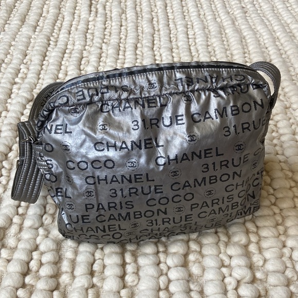 Chanel Silver Nylon Crossbody - Picture 2 of 16